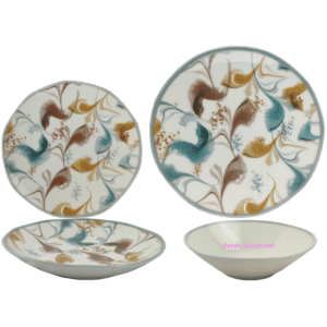 طقم عشاء تركى بورسلين 24 قطعة براند تولو