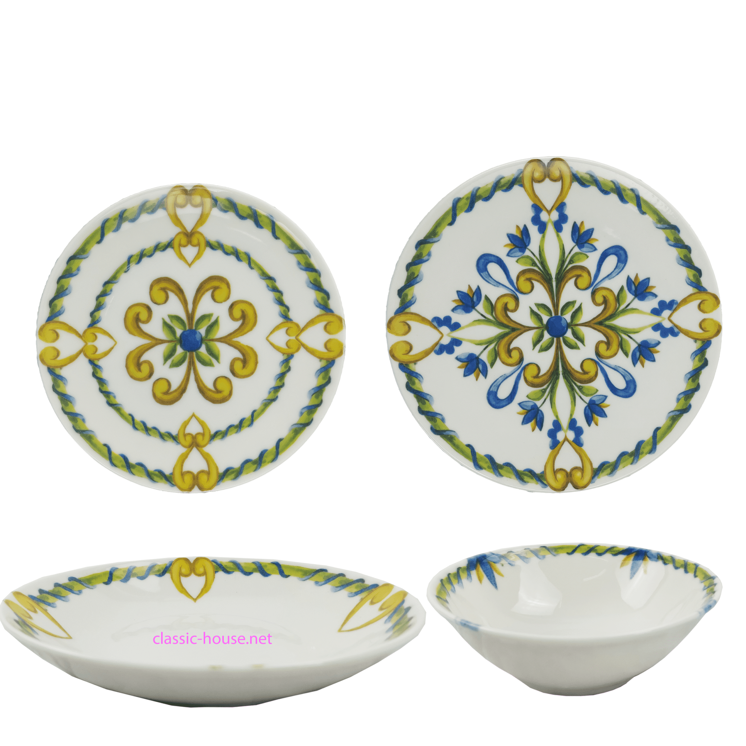 طقم عشاء تركى بورسلين 24 قطعة براند تولو